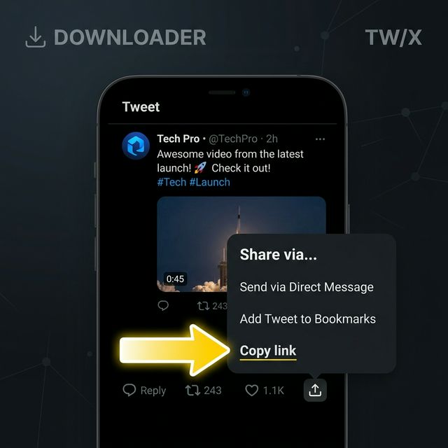 How to copy link on X/Twitter