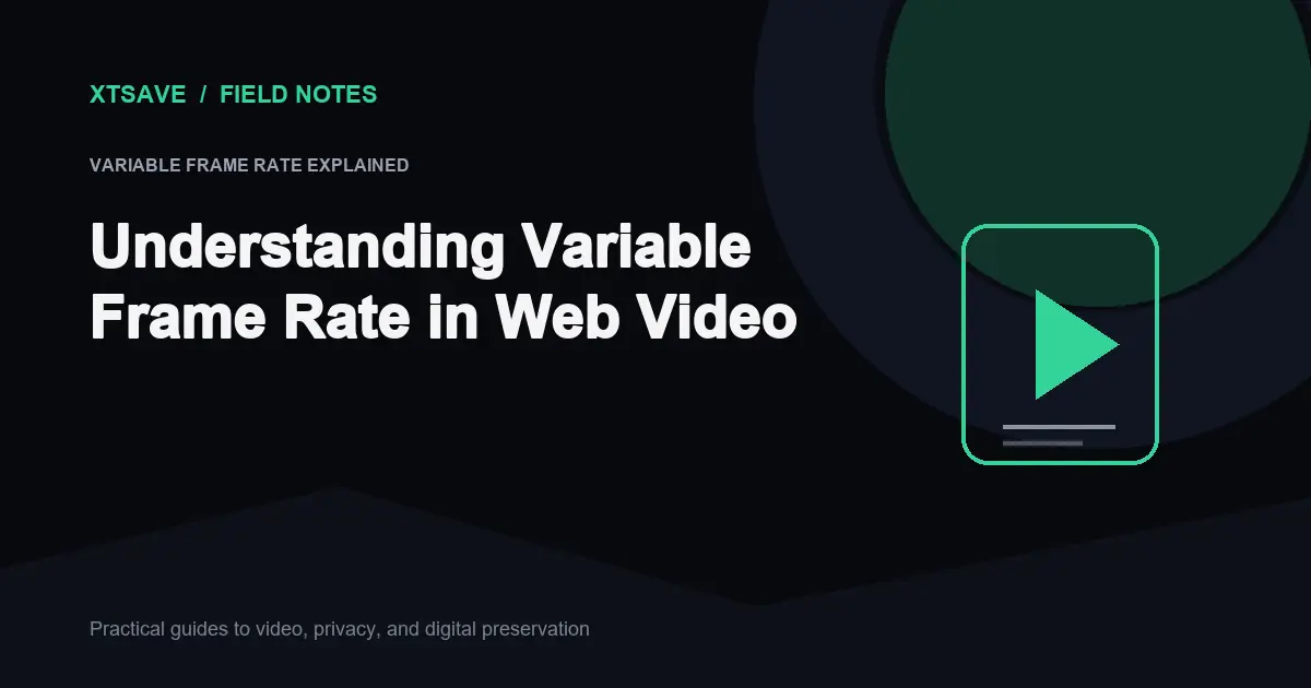 Variable Frame Rate (VFR) vs Constant Frame Rate (CFR): Video Sync Solved | XTSave